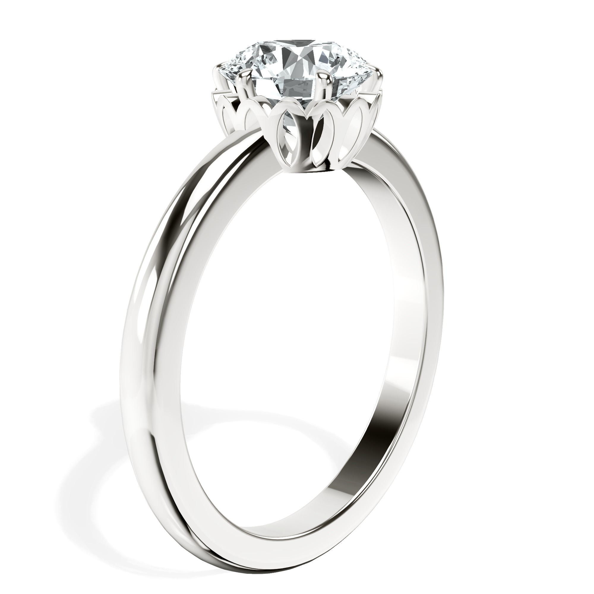 Malissa Solitaire Lab Diamond Ring top view