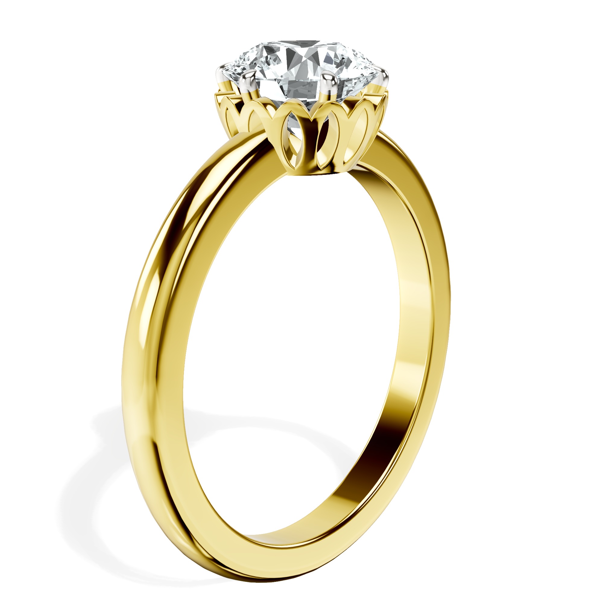 Malissa Solitaire Lab Diamond Ring top view