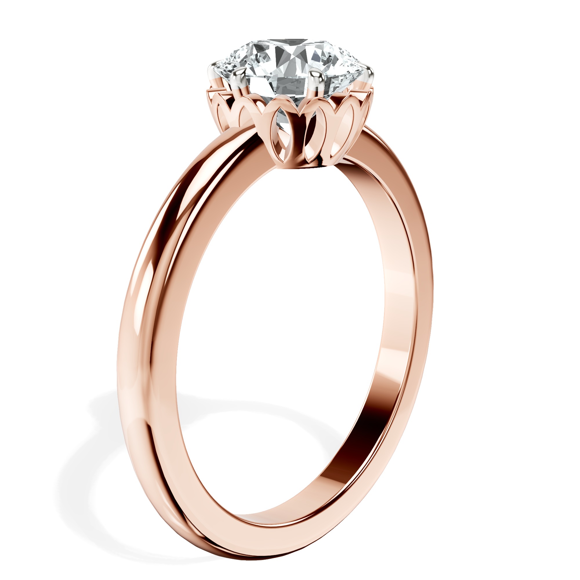 Malissa Solitaire Lab Diamond Ring top view
