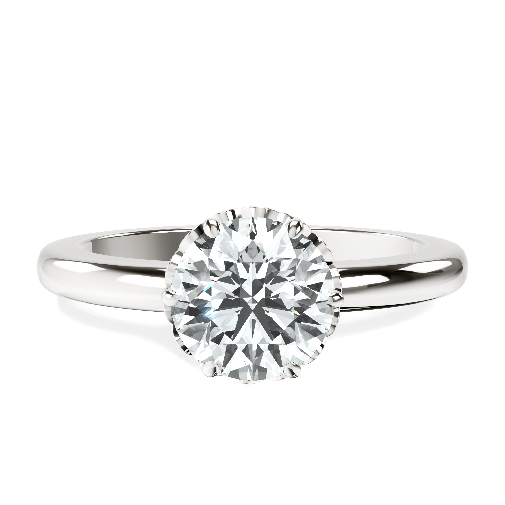Malissa Solitaire Lab Diamond Ring front view