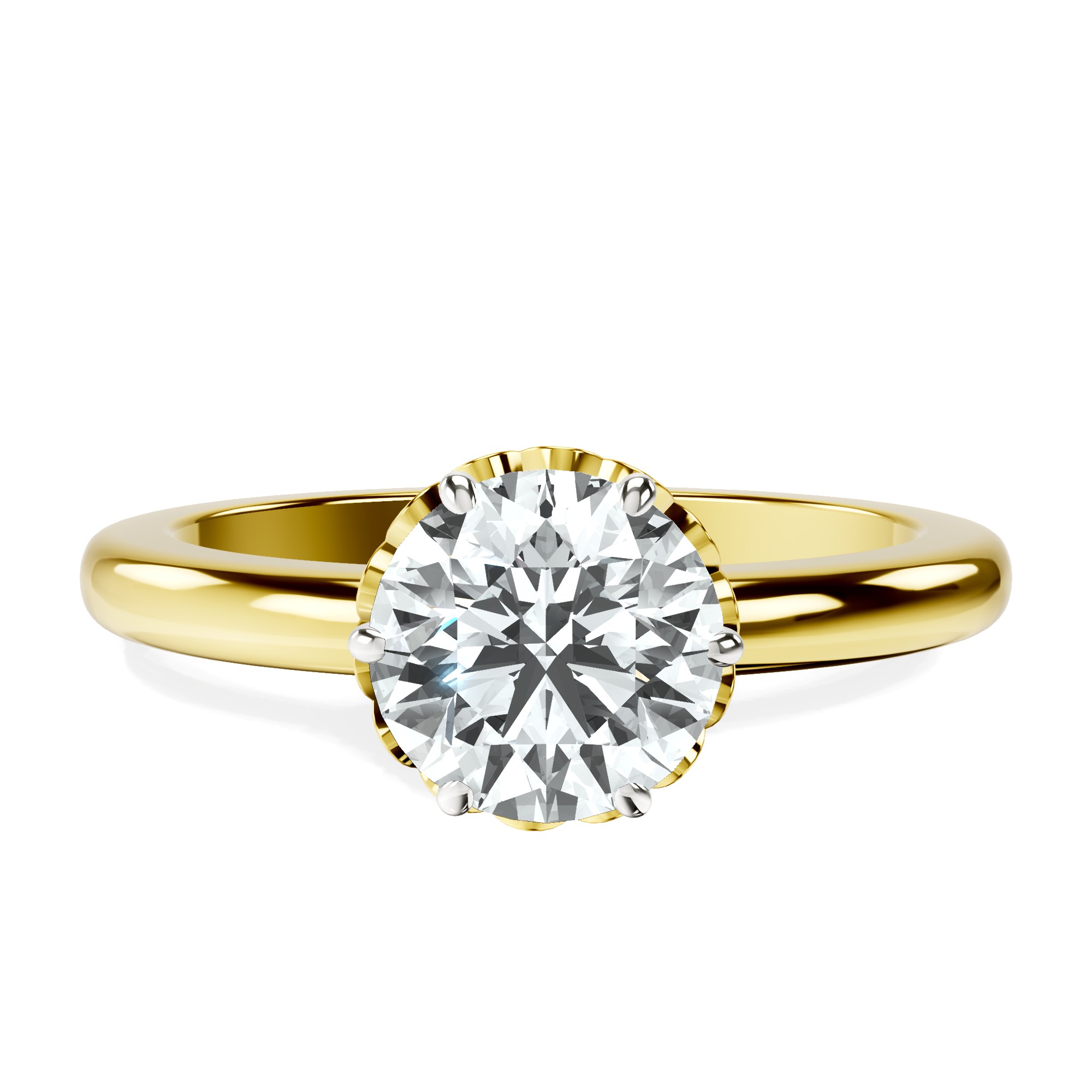 Malissa Solitaire Lab Diamond Ring front view