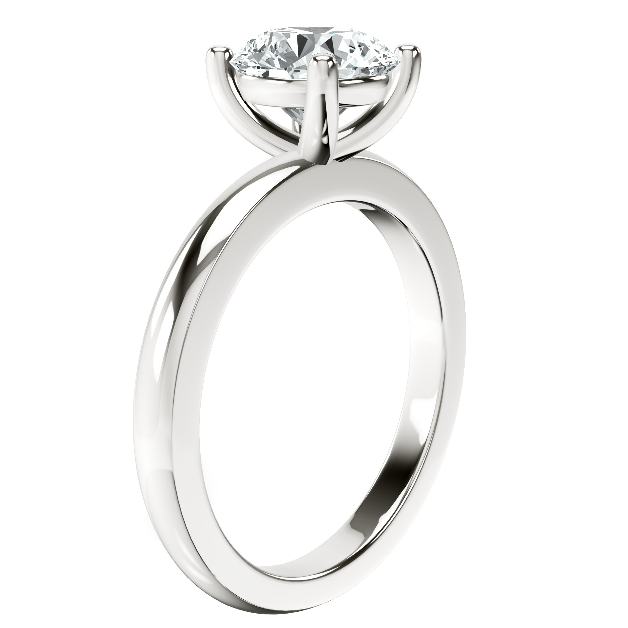 Quinn Solitaire Lab Diamond Ring top view