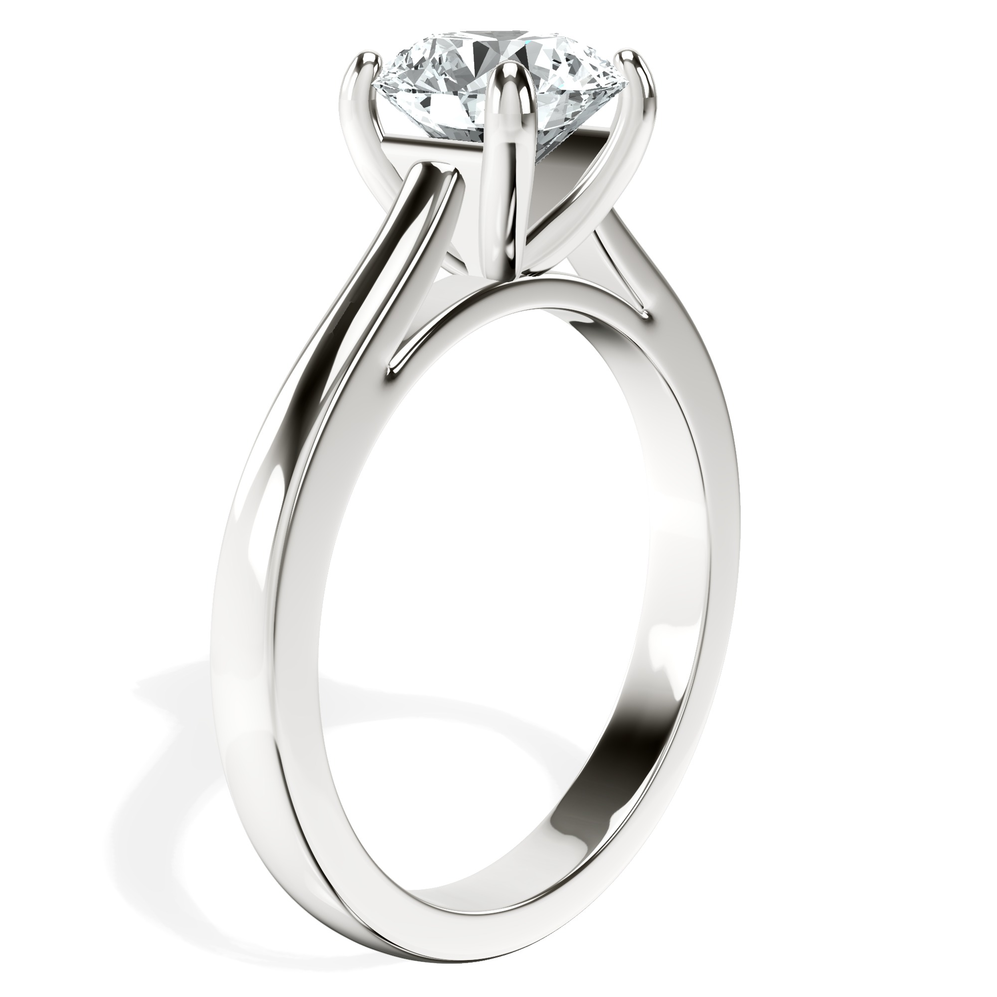 Teagan Solitaire 2mm Lab Diamond Ring top view