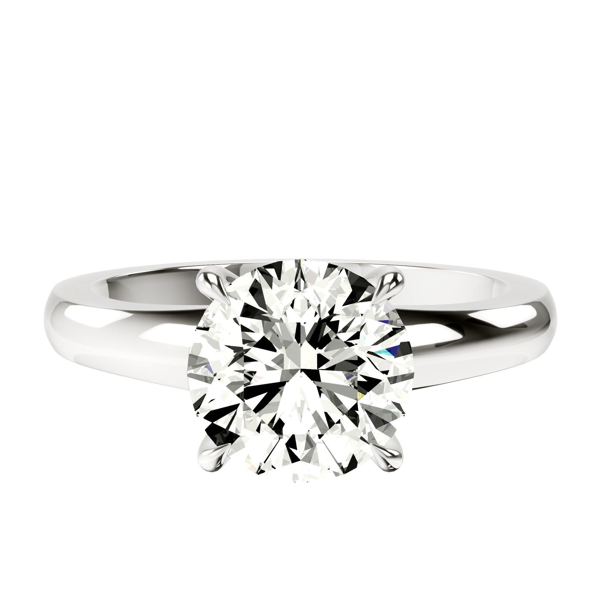 Arielle Solitaire Lab Diamond Ring front view