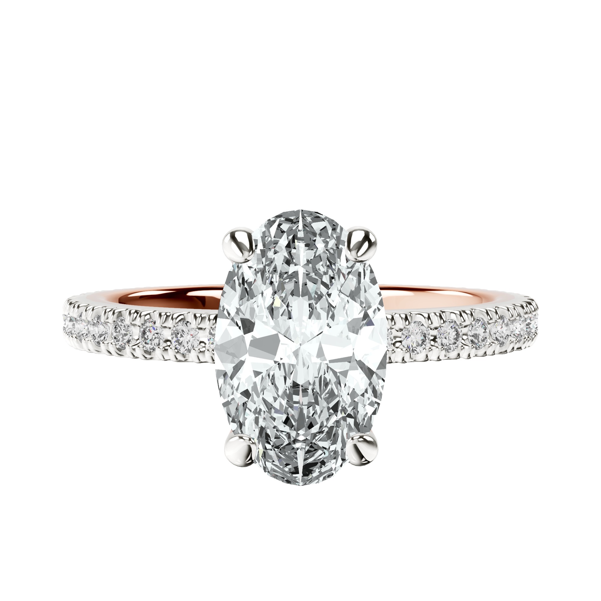 Claire Full Eternity Lab Diamond Ring front view