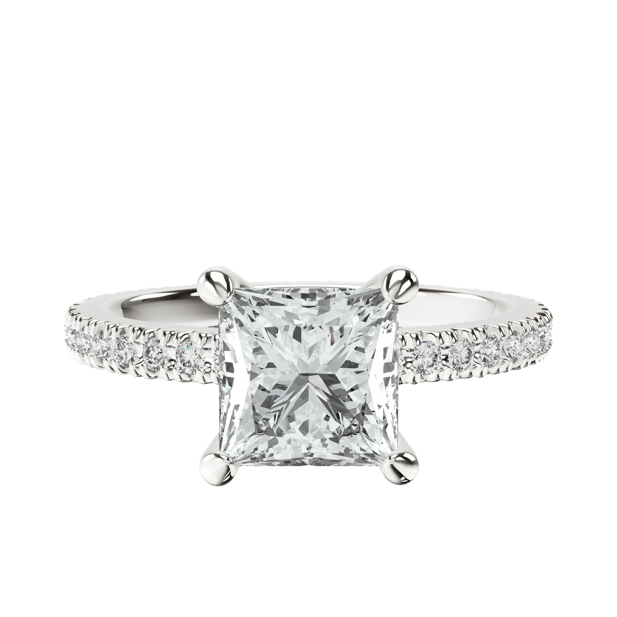 Claire Full Eternity Lab Diamond Ring front view