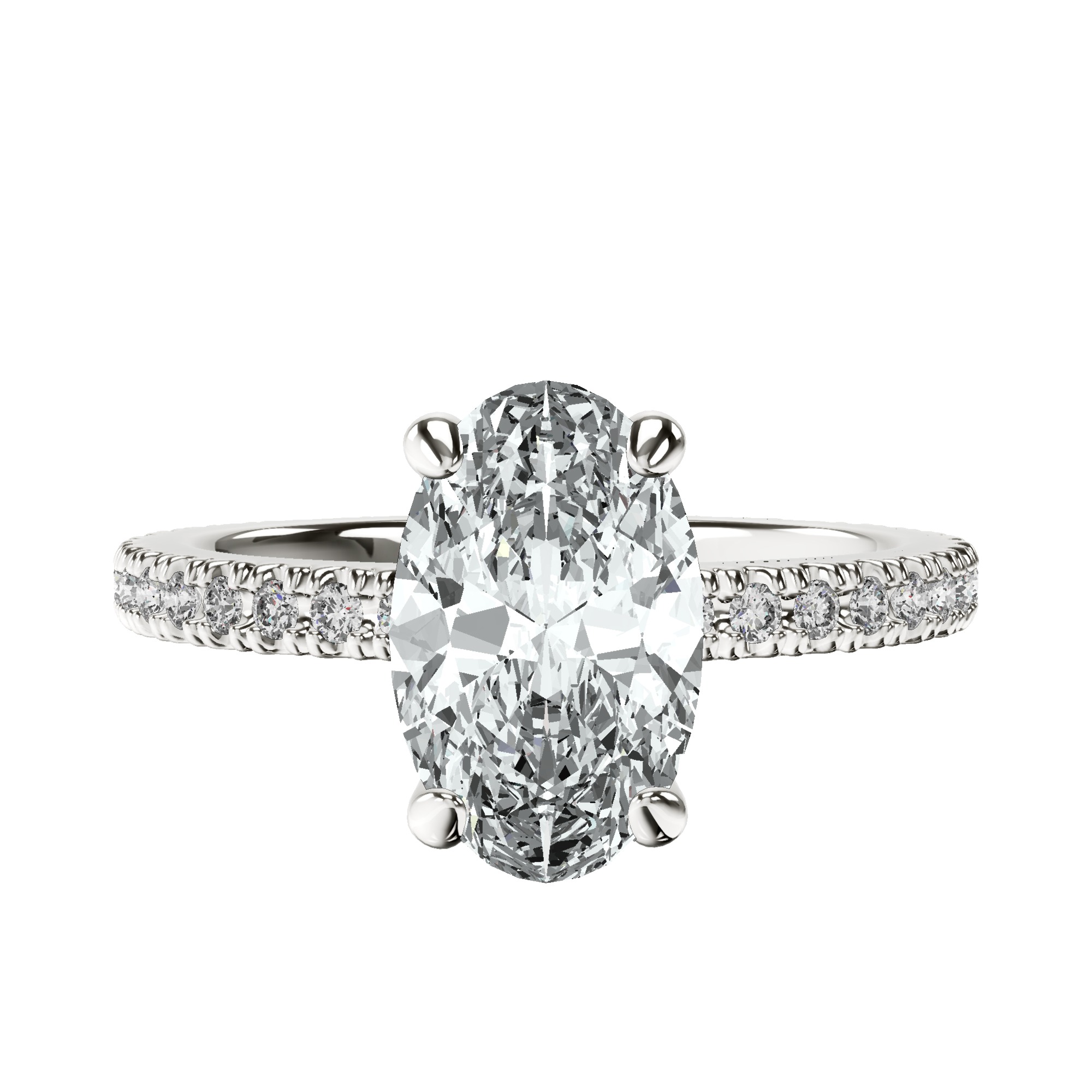 Claire Full Eternity Lab Diamond Ring front view