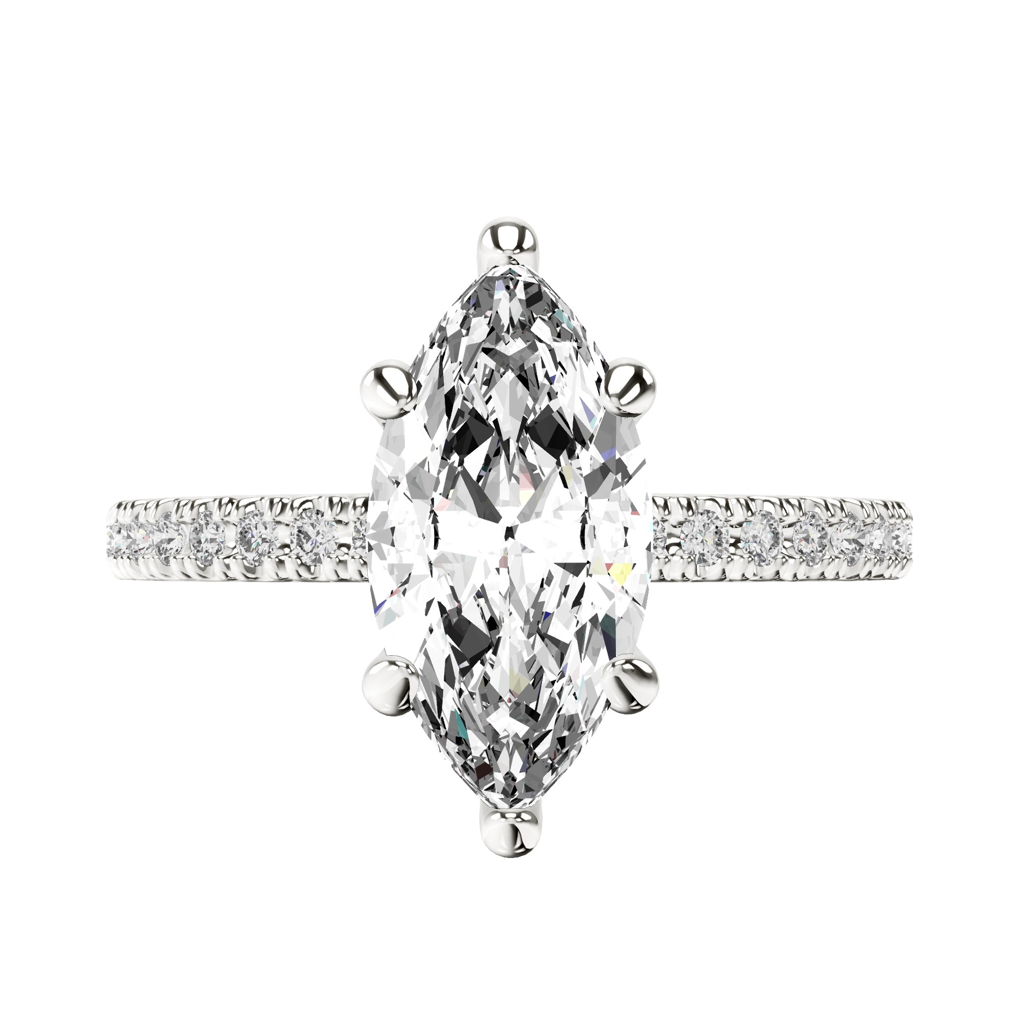 Claire Full Eternity Lab Diamond Ring front view