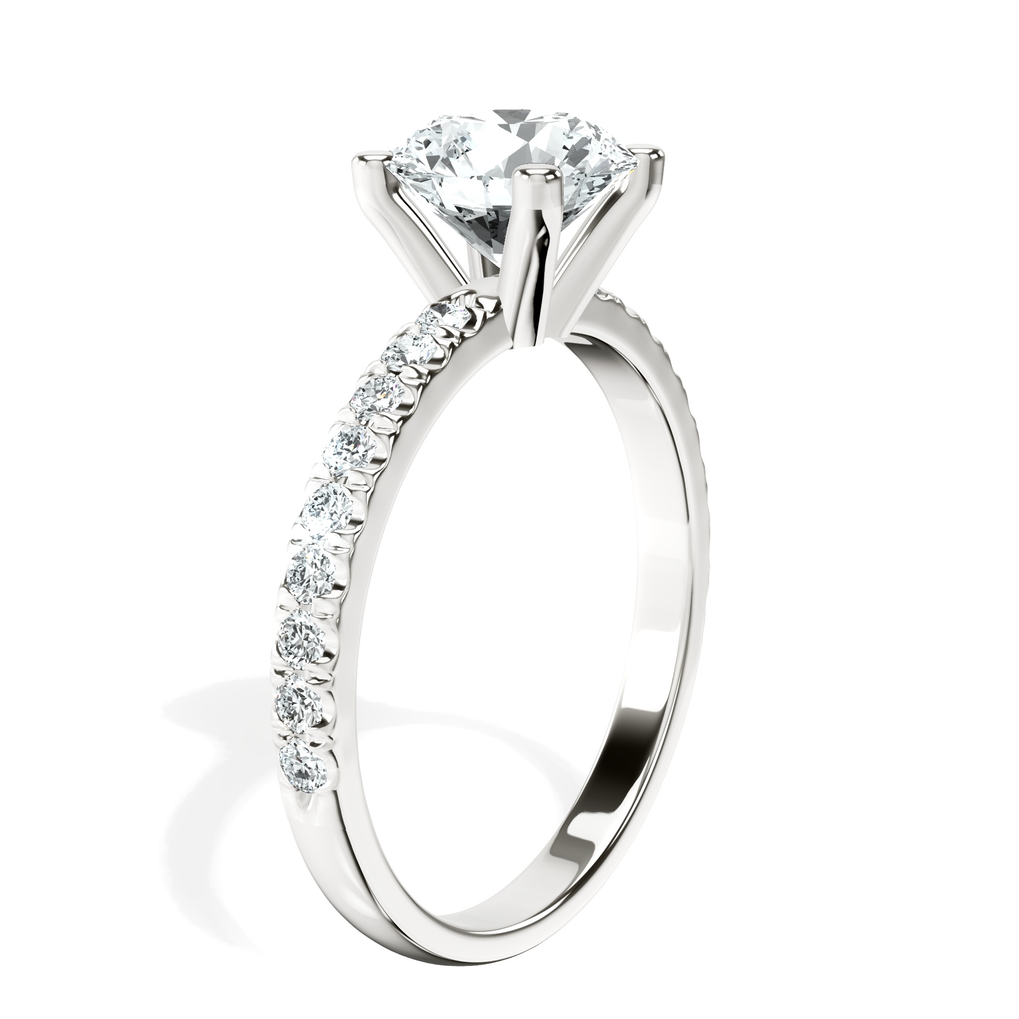 Venetia Half Eternity Lab Diamond Ring left view