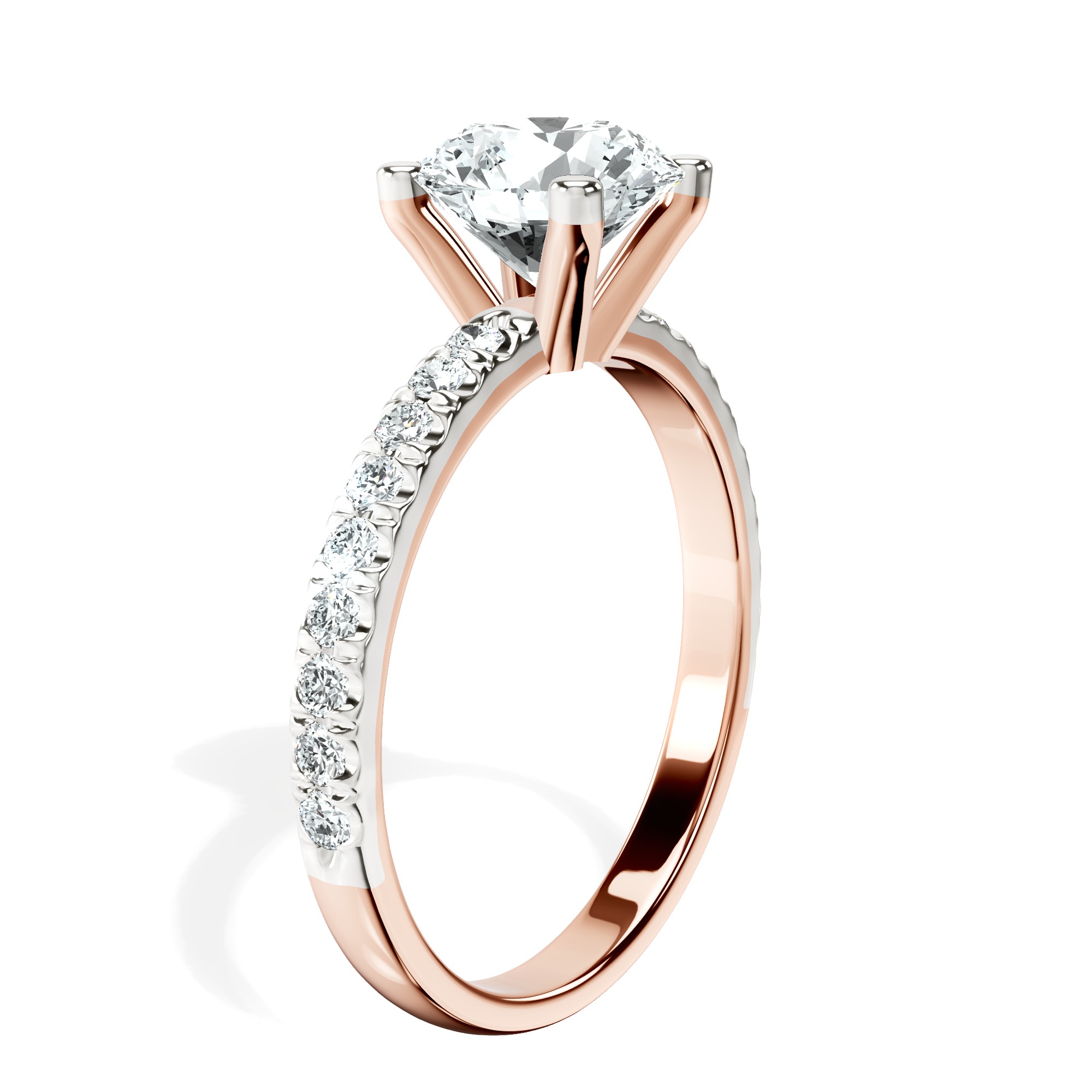 Venetia Half Eternity Lab Diamond Ring top view