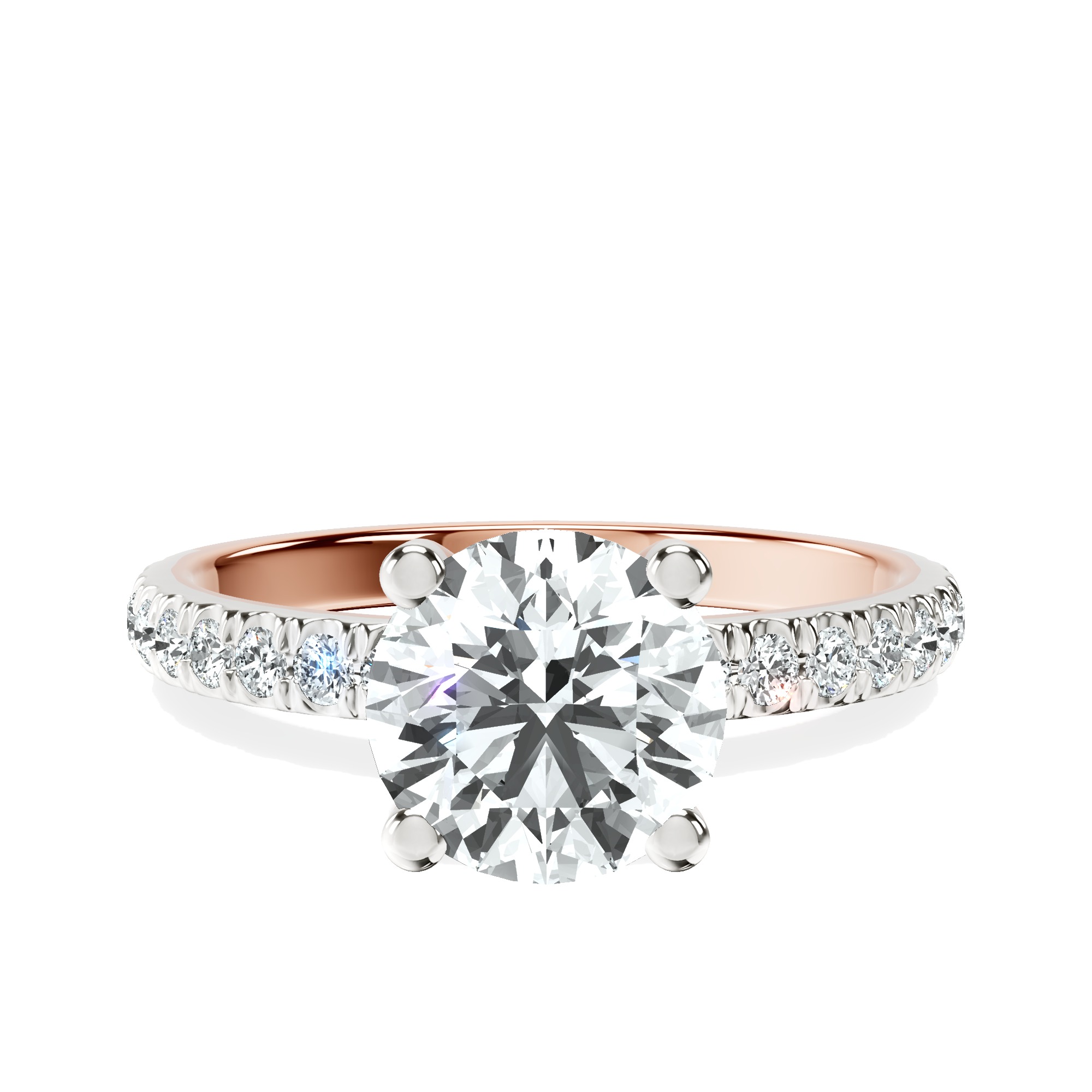 Venetia Half Eternity Lab Diamond Ring front view