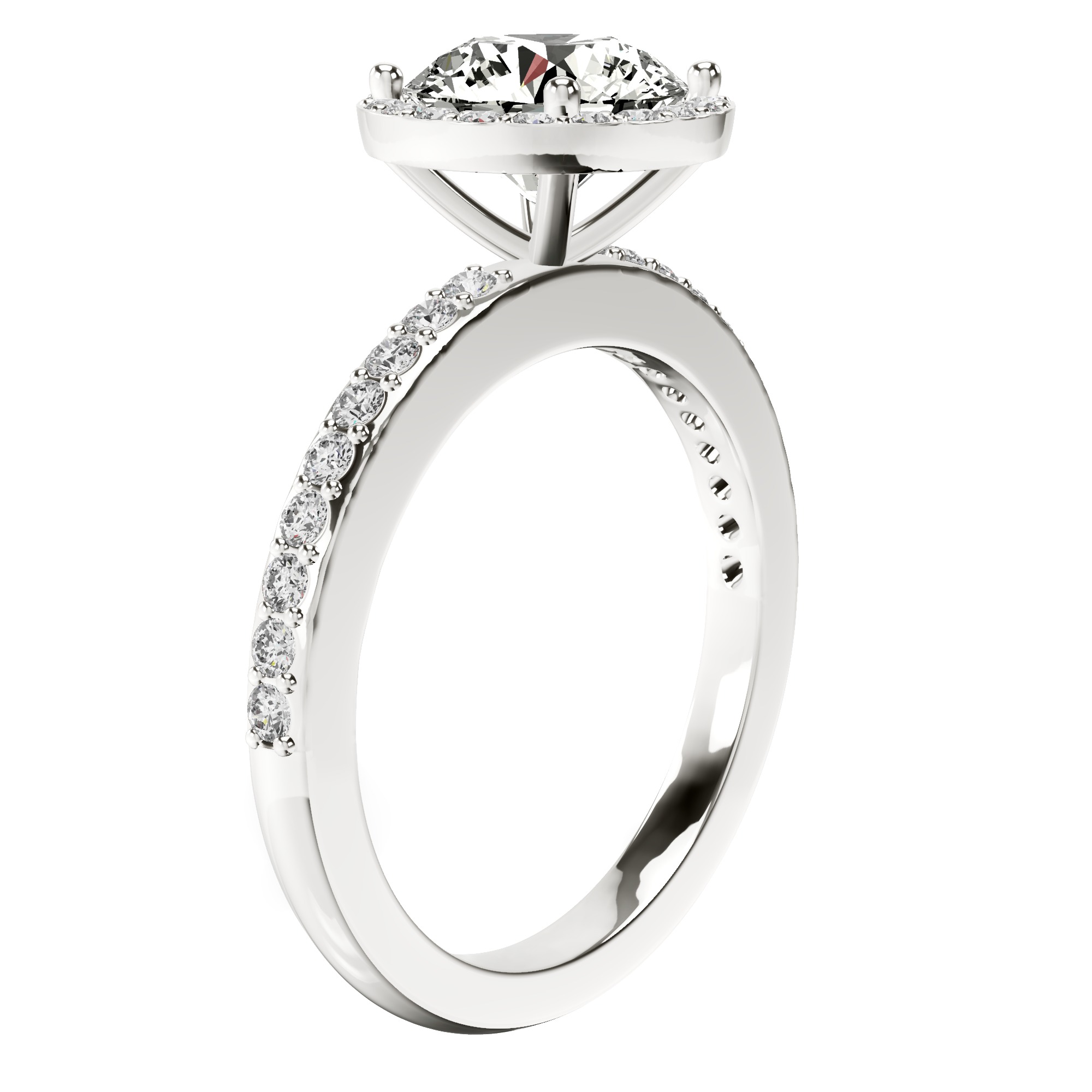 Lumina Halo Lab Diamond Eternity Ring top view