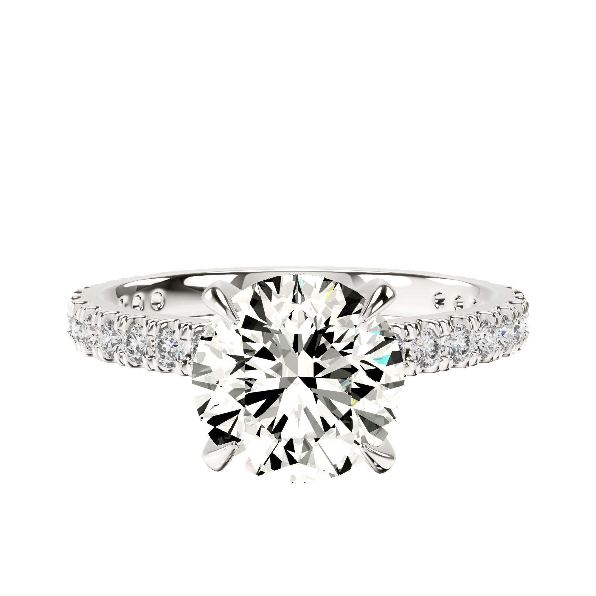 Myra Secret Halo Lab Diamond Ring front view