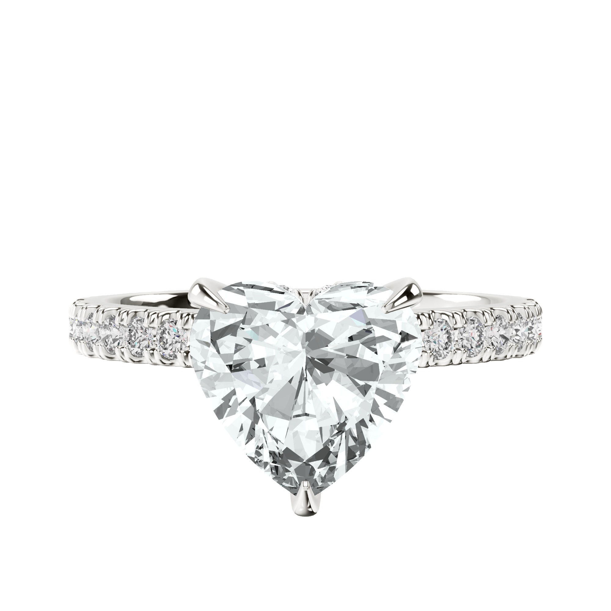 Myra Secret Halo Lab Diamond Ring front view