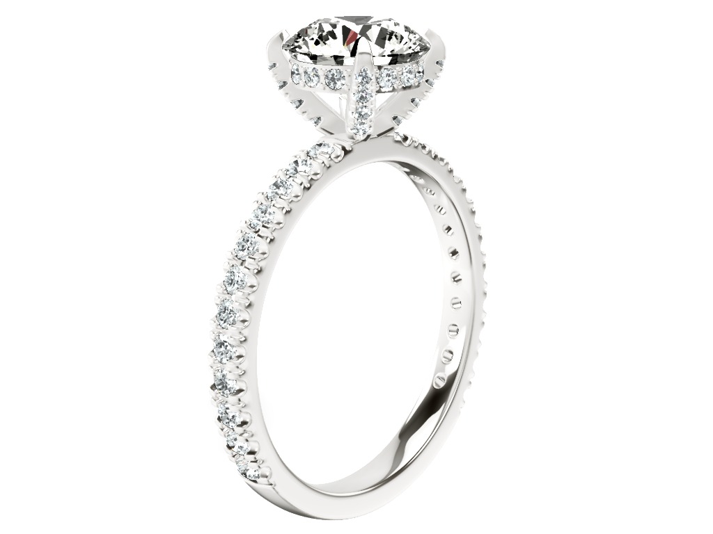 Kylie Eternity Lab Diamond Ring top view