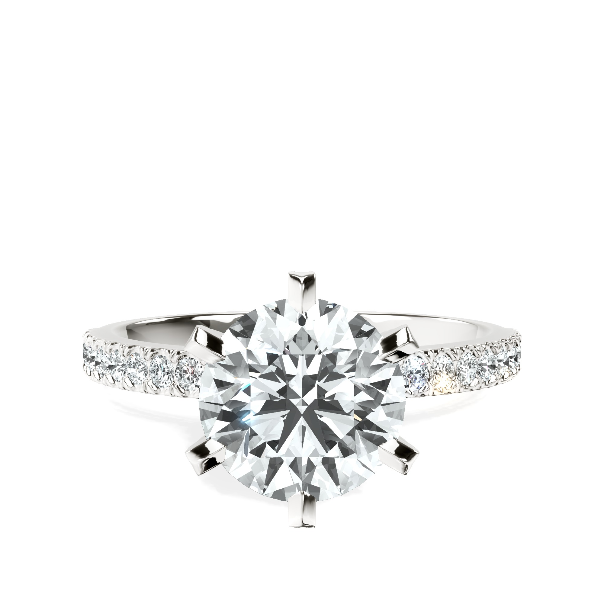 Mereia Secret Halo Lab Diamond Ring