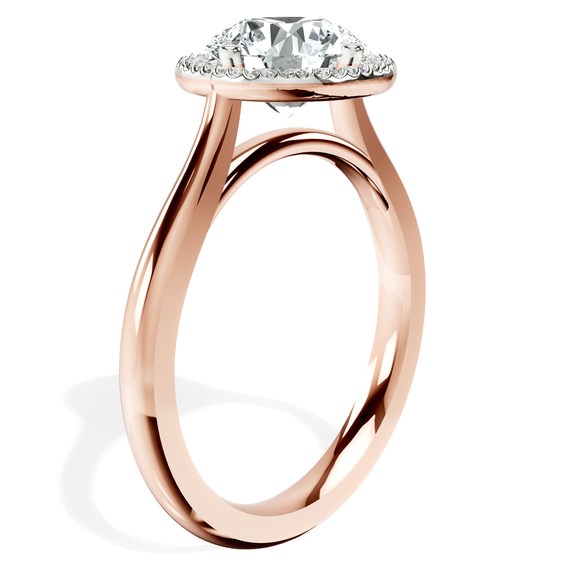 Harriet Halo 2mm Lab Diamond Ring top view