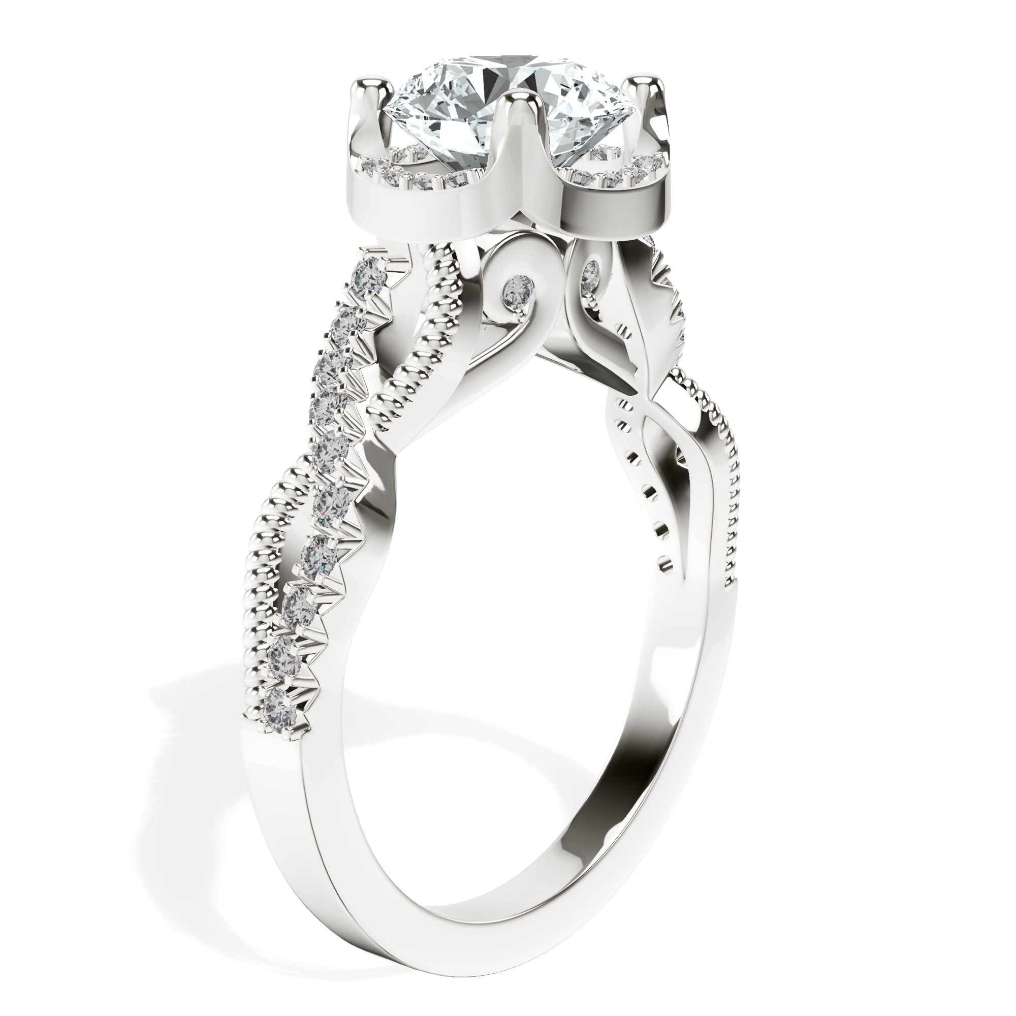 Astoré Channel Glided Lab Diamond Ring top view