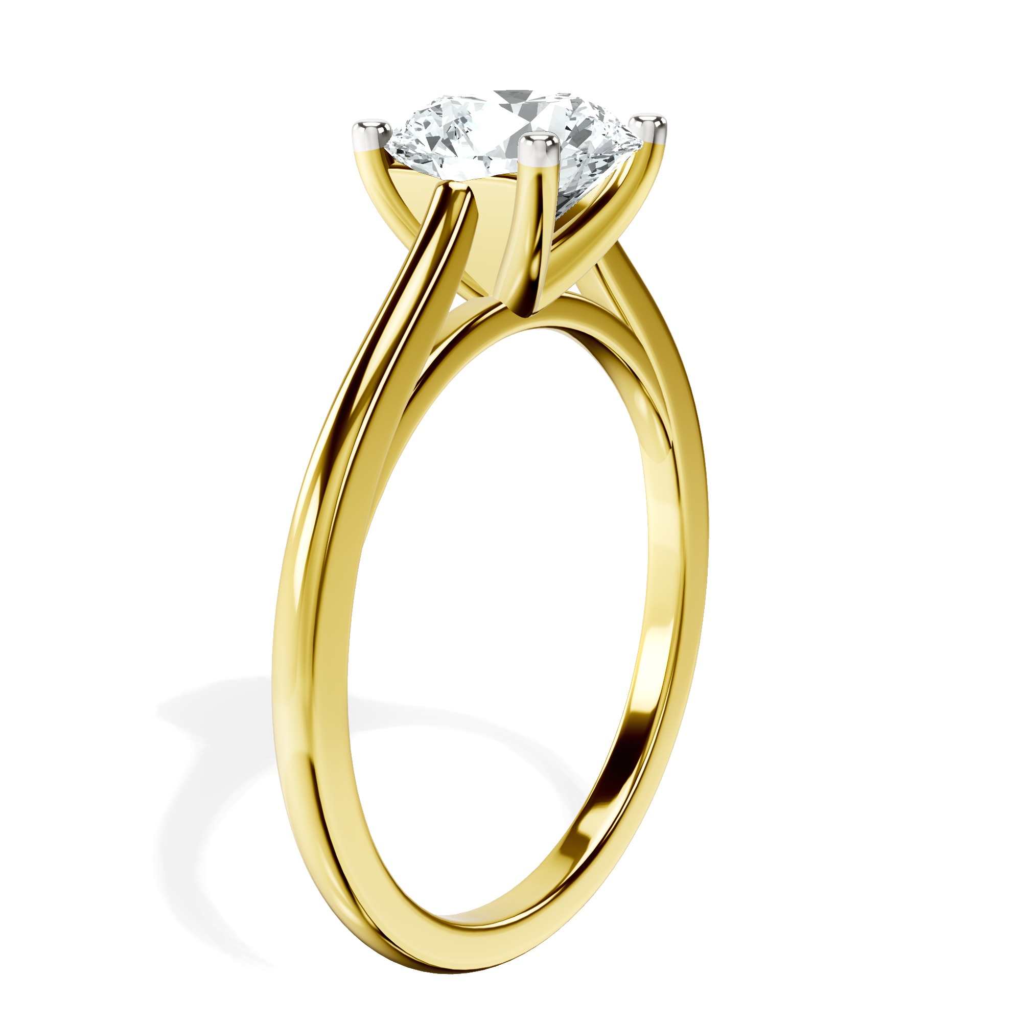 Teagan Solitaire 1.5mm Lab Diamond Ring top view