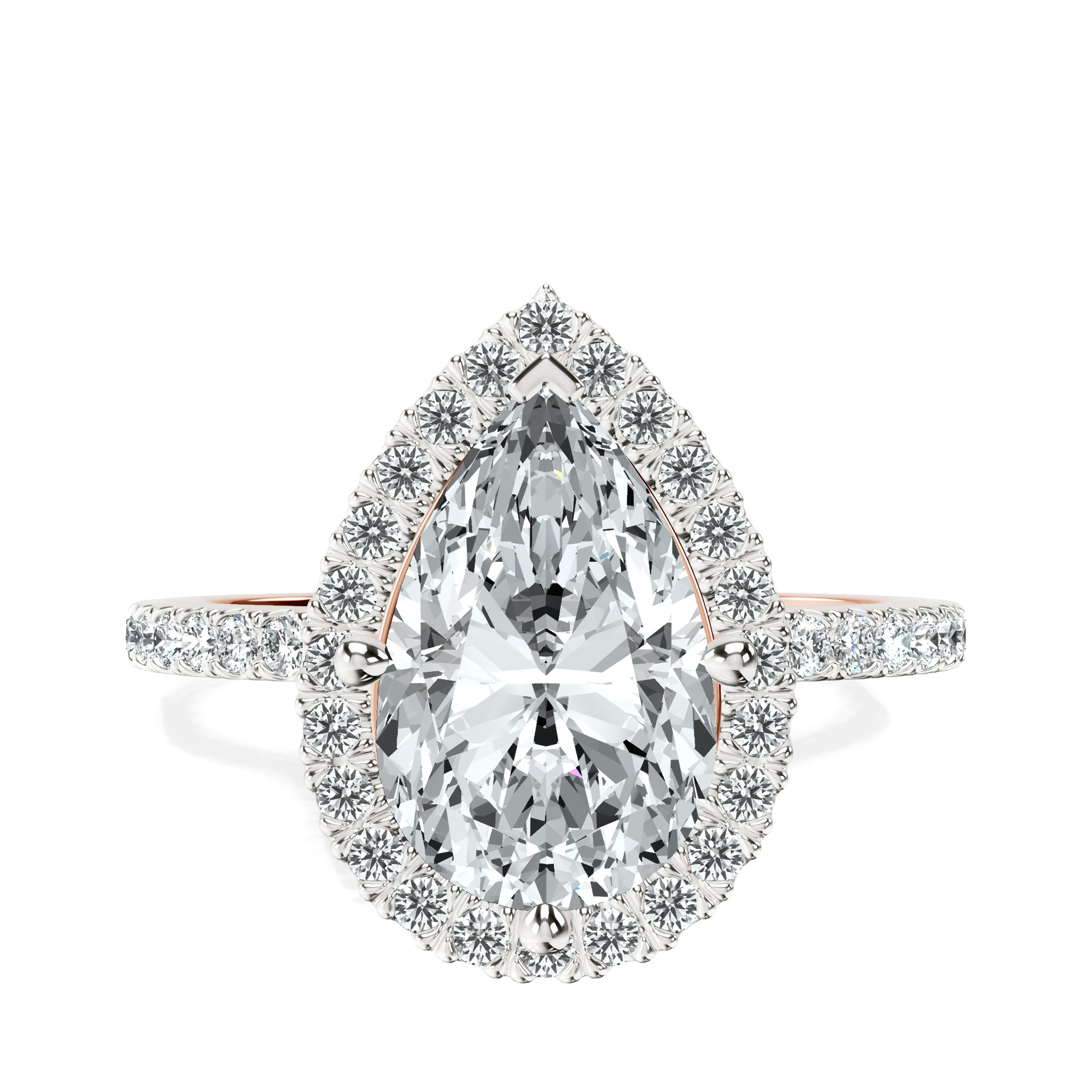 Elle classic halo Lab Diamond ring