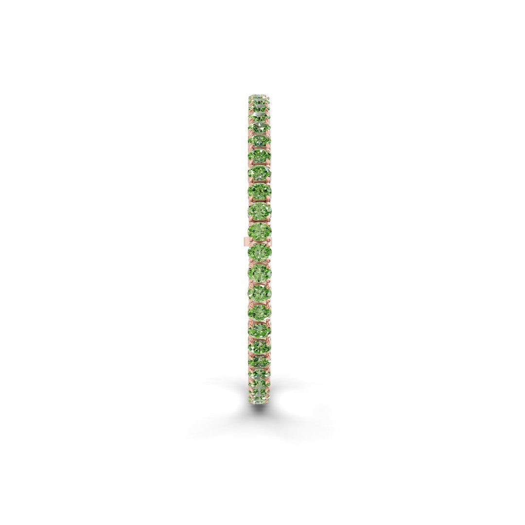 9ct Rose Gold Everlyn Oval Lab Diamond Tennis Bracelet (4 Ct. Tw.) left