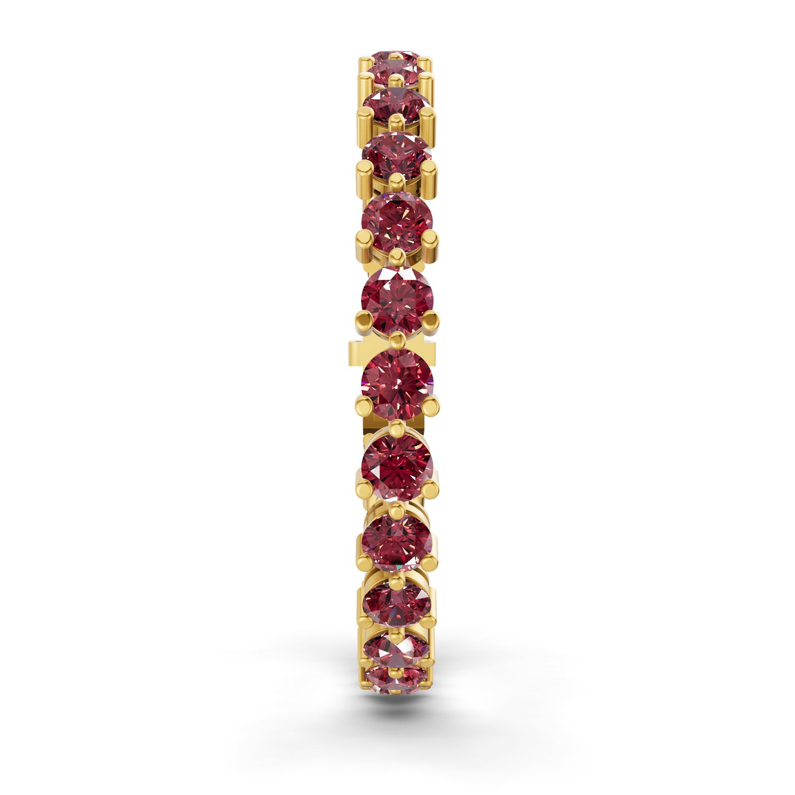 10kt Yellow Gold Anahita Round Lab Diamond Tennis Bracelet (2 Ct. Tw.) left