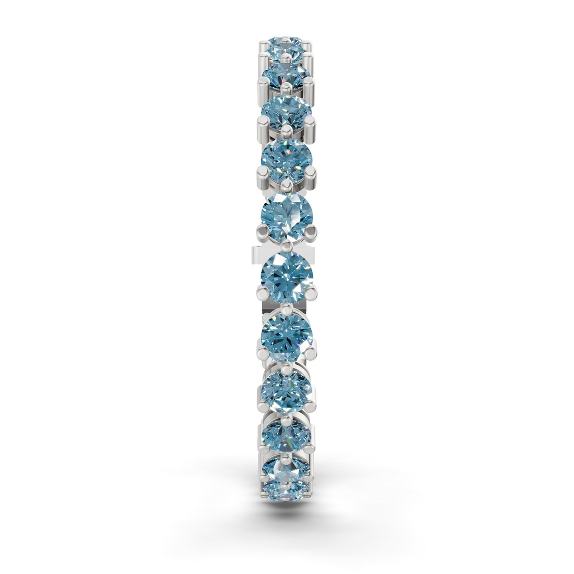 10kt White Gold Anahita Round Lab Diamond Tennis Bracelet (2 Ct. Tw.) left