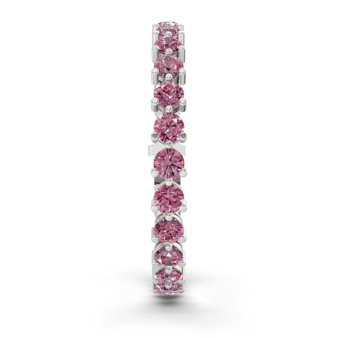Platinum Anahita Round Lab Diamond Tennis Bracelet (2 Ct. Tw.) left