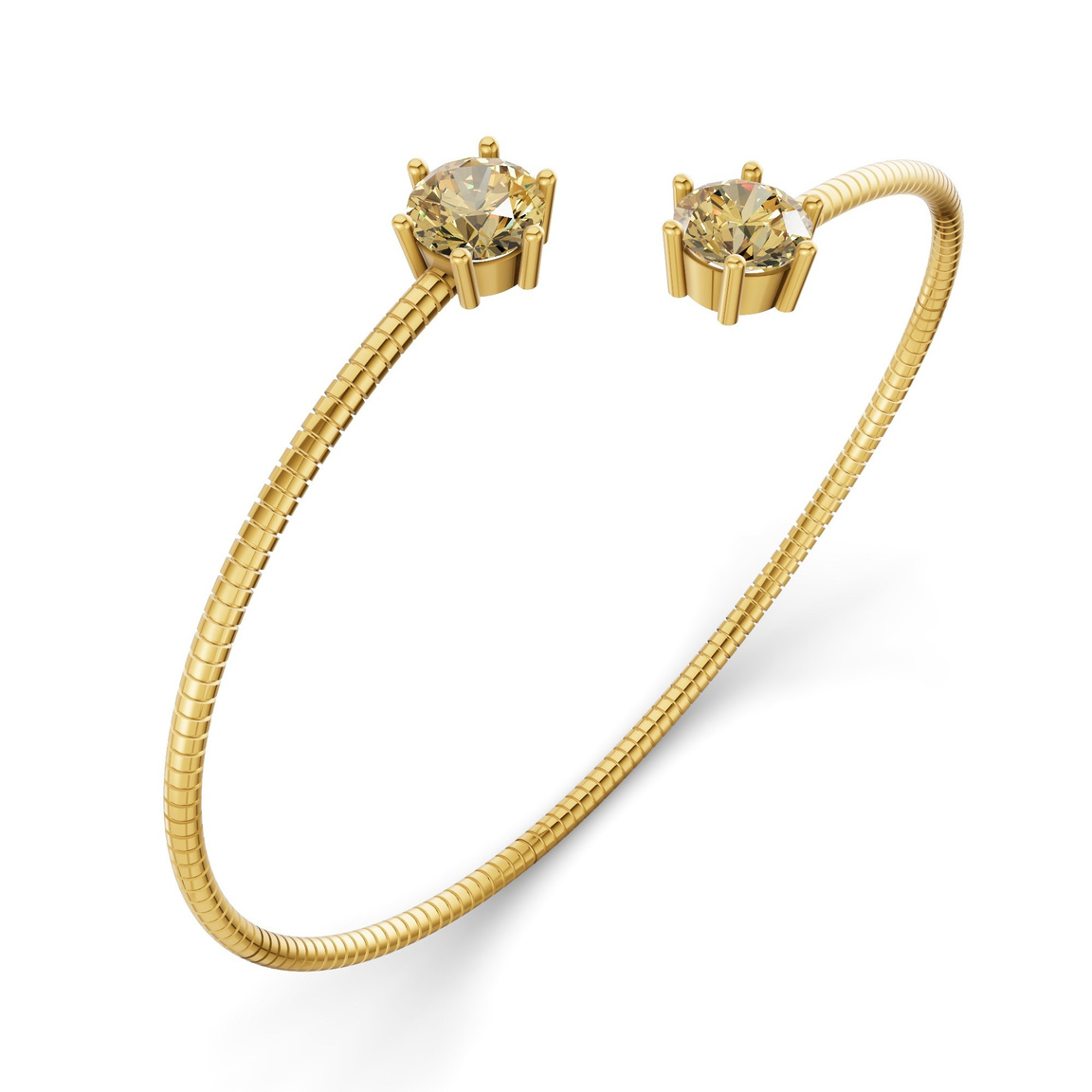 14kt Yellow Gold Elora Flexi Lab Diamond Bangle Bracelet (1 Ct. Tw.) right