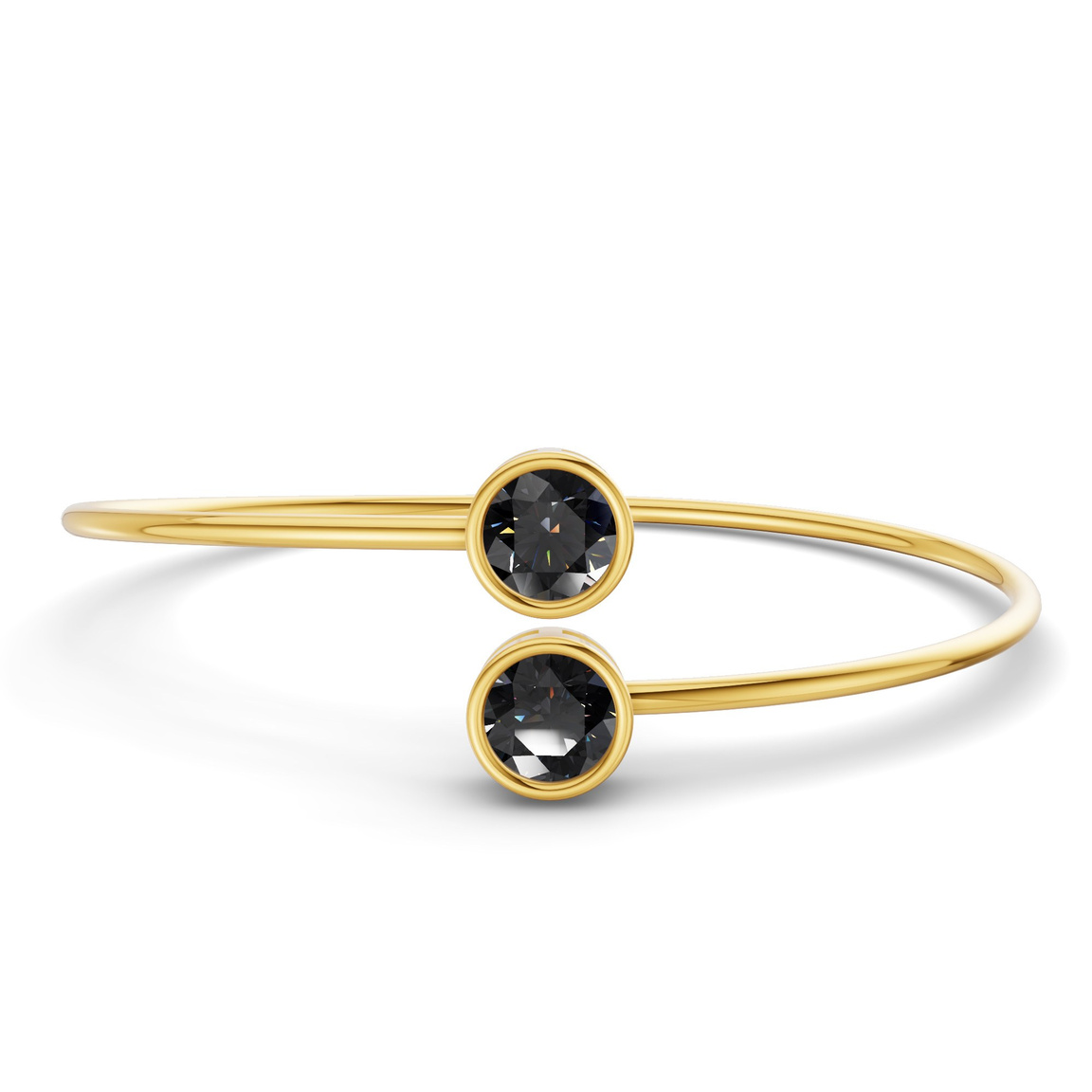 14kt Yellow Gold Cleo Flexi Lab Diamond Bangle Bracelet (1 Ct. Tw.) front image