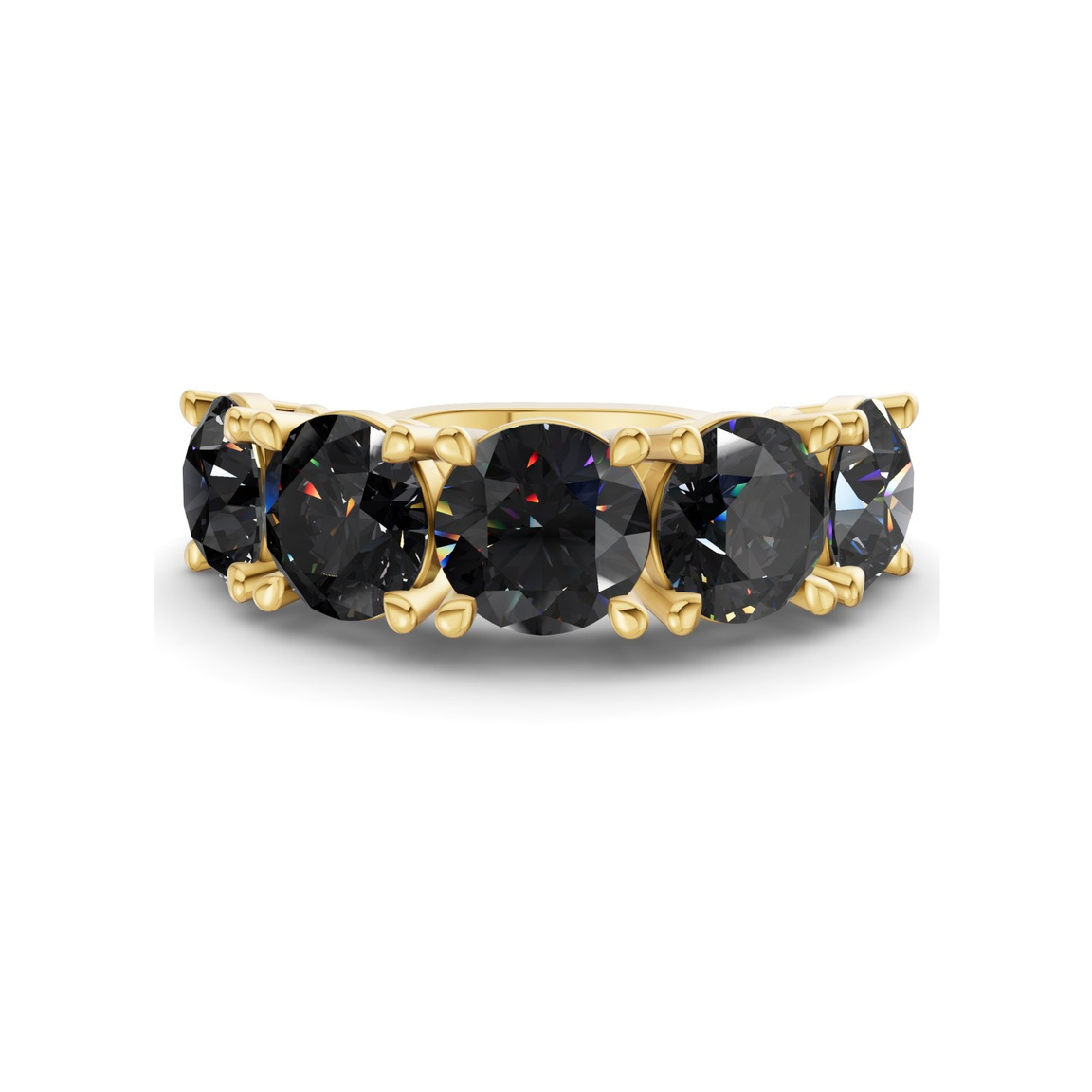 10kt Yellow Gold Noella Round Lab Diamond Anniversary Band (1/2 Ct. Tw.) front image