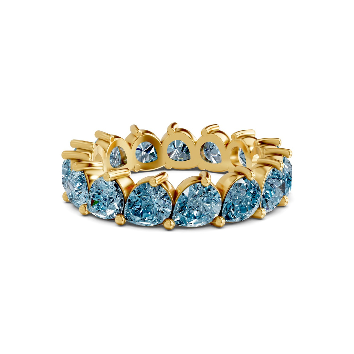 14kt Yellow Gold Danna Pear Lab Diamond Eternity Ring (2 Ct. Tw.) front image