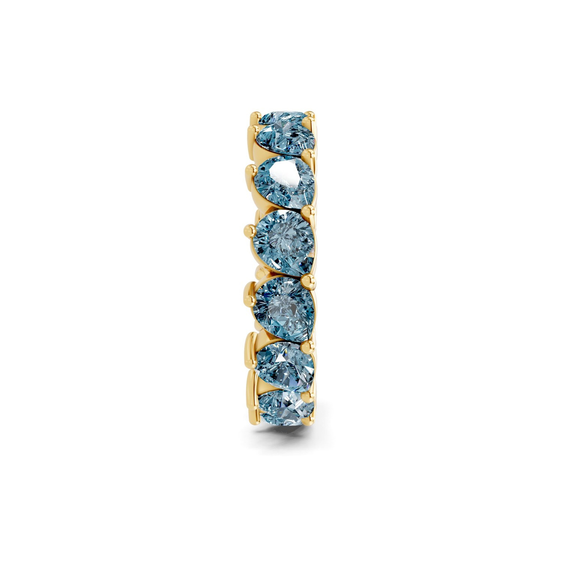 14kt Yellow Gold Danna Pear Lab Diamond Eternity Ring (2 Ct. Tw.) left
