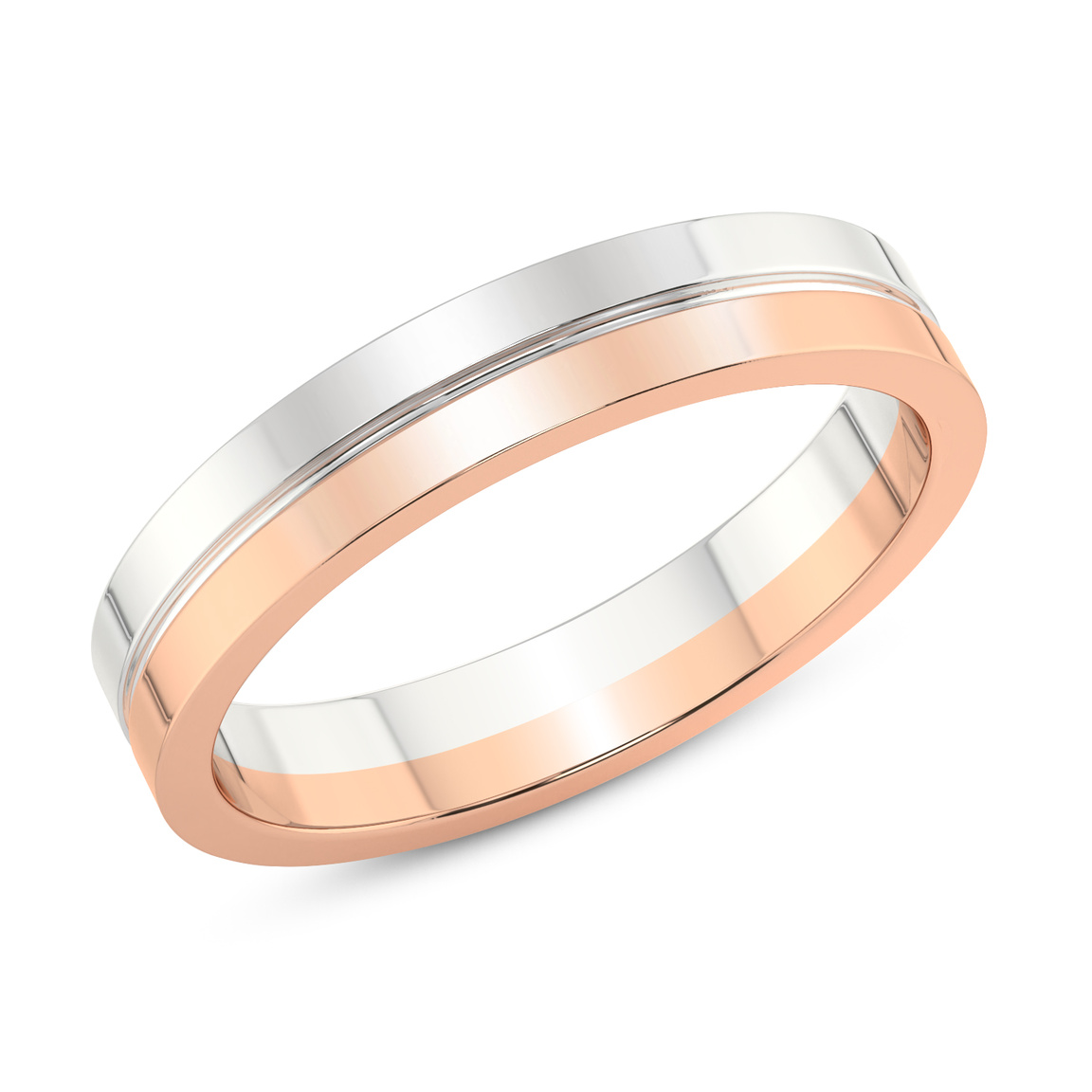 18ct Rose Gold Amour Couple Rings (1/8 Ct. Tw.) top