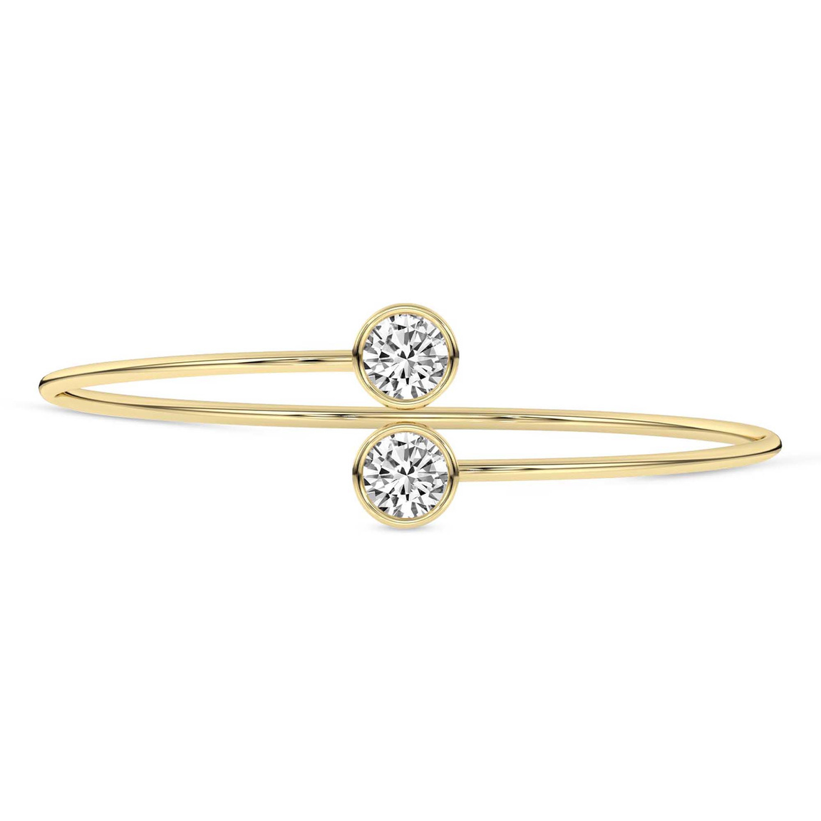 14kt Yellow Gold Cleo Flexi Lab Diamond Bangle Bracelet (1 Ct. Tw.) front image