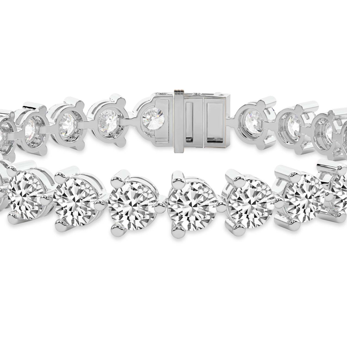 10kt White Gold Anahita Round Lab Diamond Tennis Bracelet (2 Ct. Tw.) right