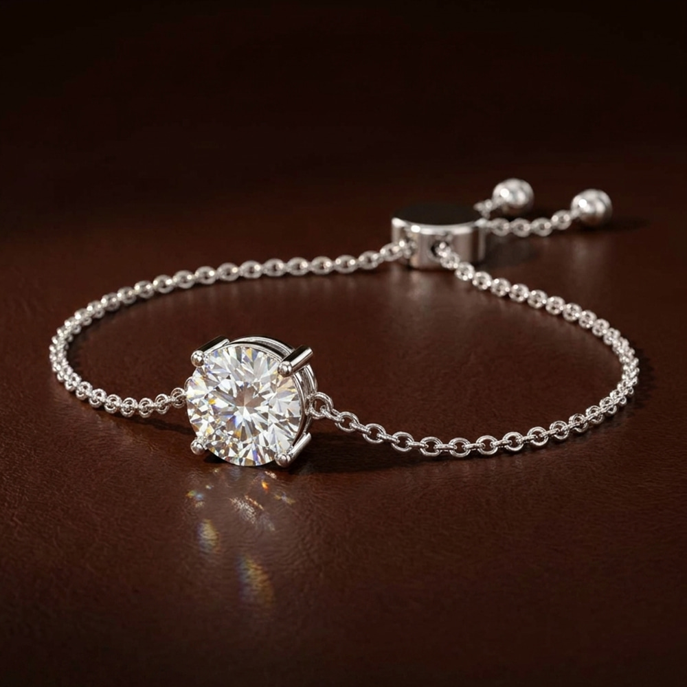 14ct Yellow Gold Paula Round Fashion Bracelet (3/4 Ct. Tw.) color product image two