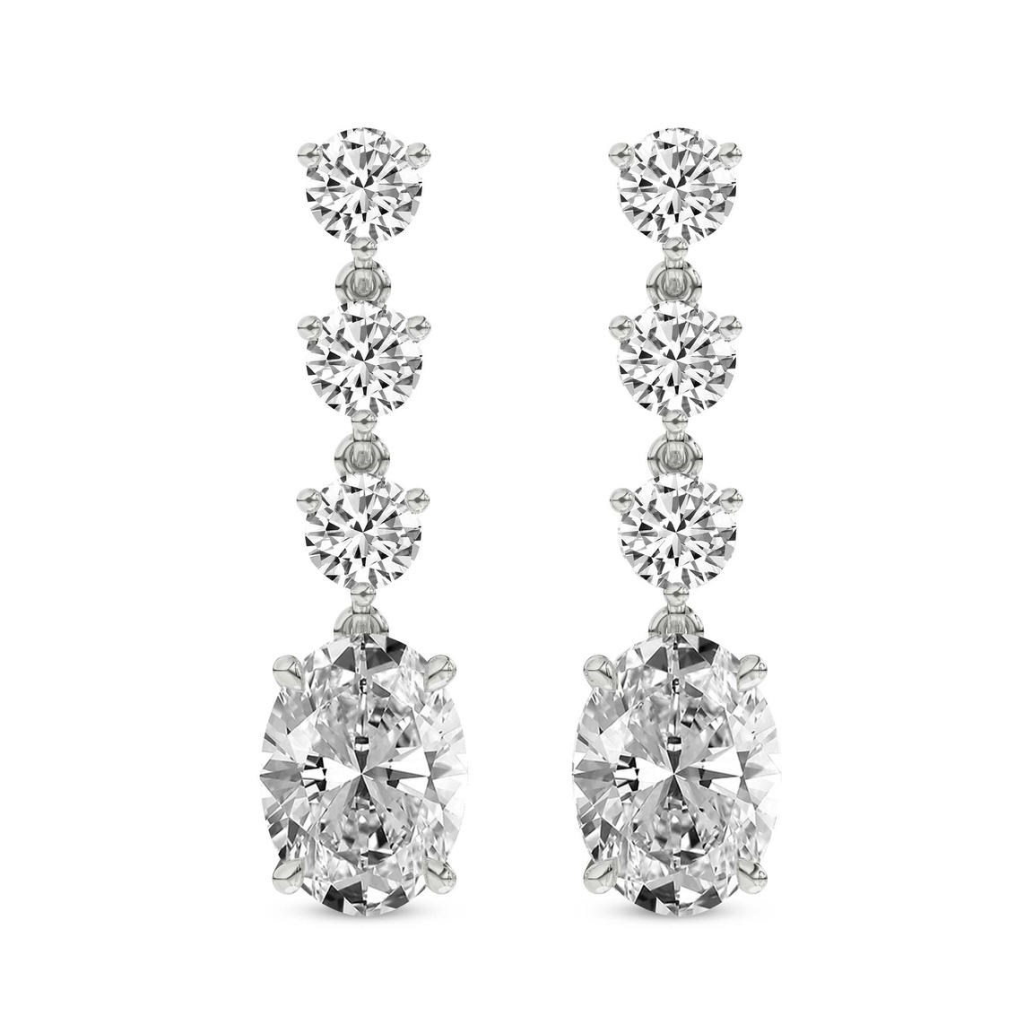 Platinum Elysium Fashion Lab Diamond Dangle Earrings (6 Ct. Tw.) front image