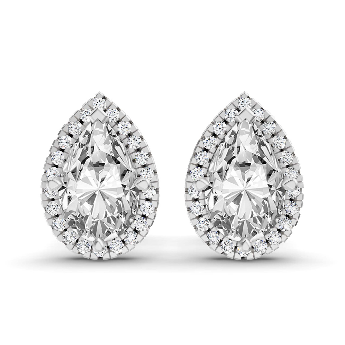 10kt White Gold Ayla Diamond Stud Earrings (1 Ct. Tw.) front image