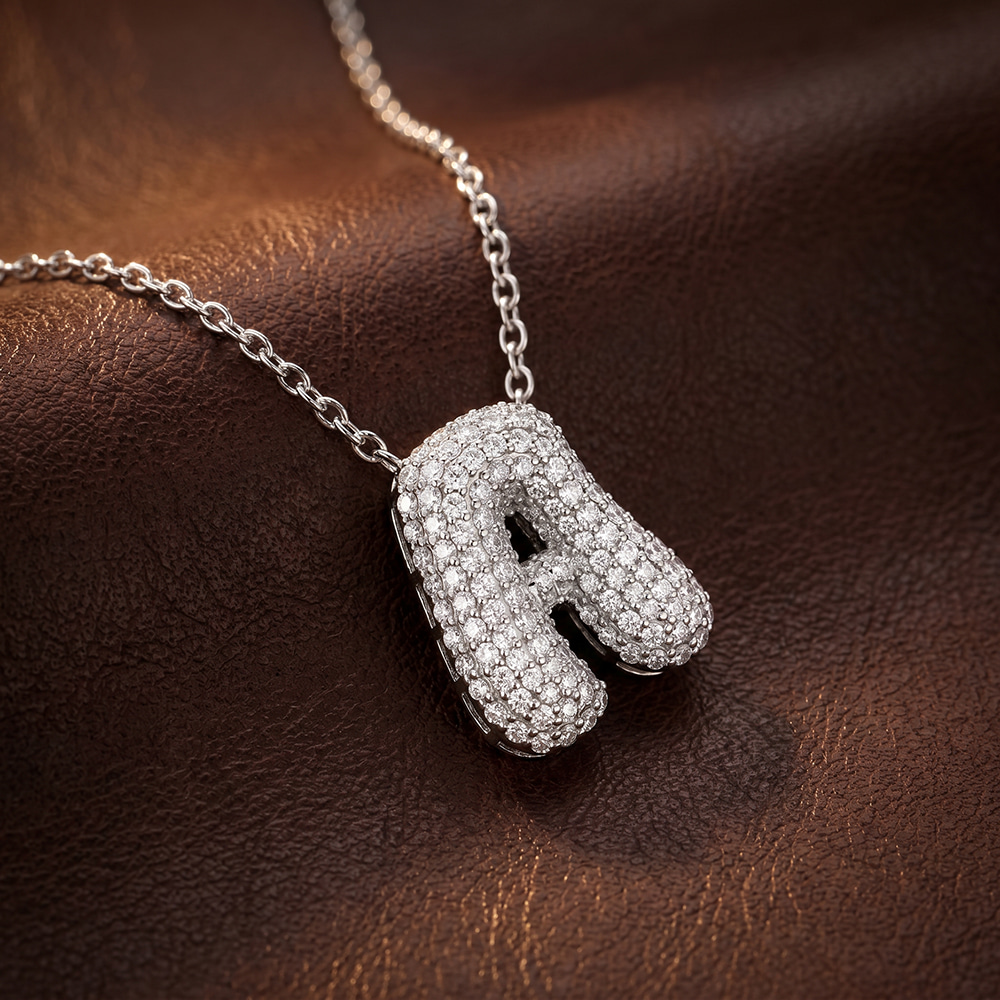 14ct Rose Gold Lab Diamond Initial A Necklace (1 Ct. Tw.) color product image one