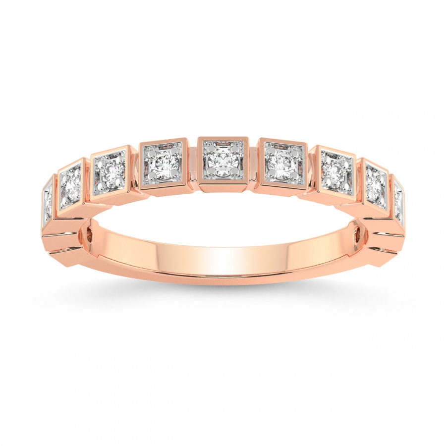 18ct Rose Gold Jules Wedding Band (1/4 Ct. Tw.) front image