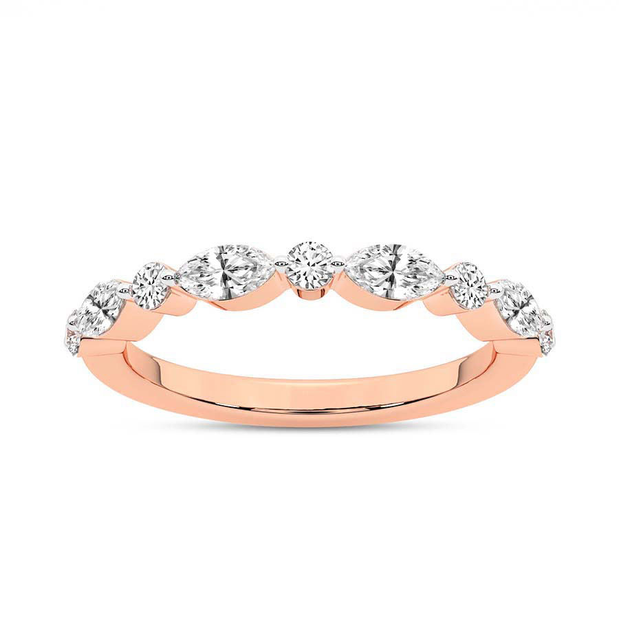 9ct Rose Gold Shailene Wedding Band (3/4 Ct. Tw.) front image