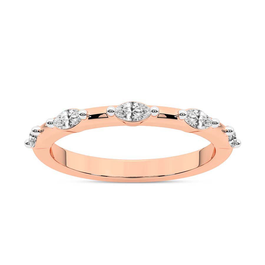 10kt Rose Gold Moana Wedding Band (3/4 Ct. Tw.) front image