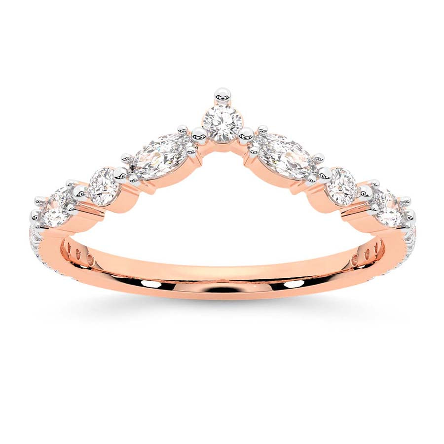 10kt Rose Gold Juno Wedding Band (1/2 Ct. Tw.) front image