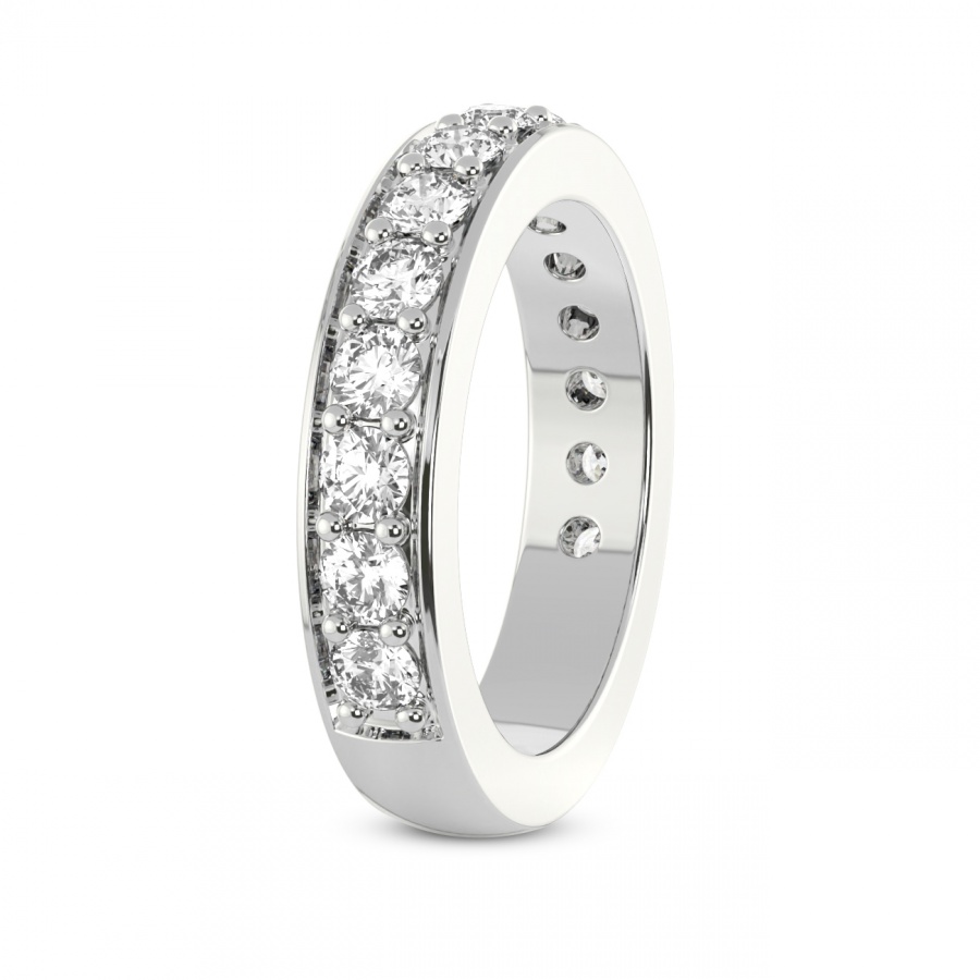 9ct White Gold Quincy Wedding Band (1 1/4 Ct. Tw.) left