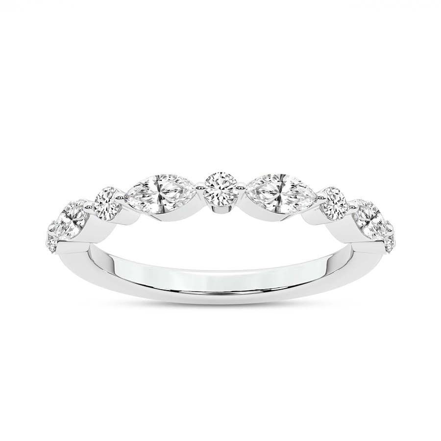 10kt White Gold Shailene Wedding Band (3/4 Ct. Tw.) front image