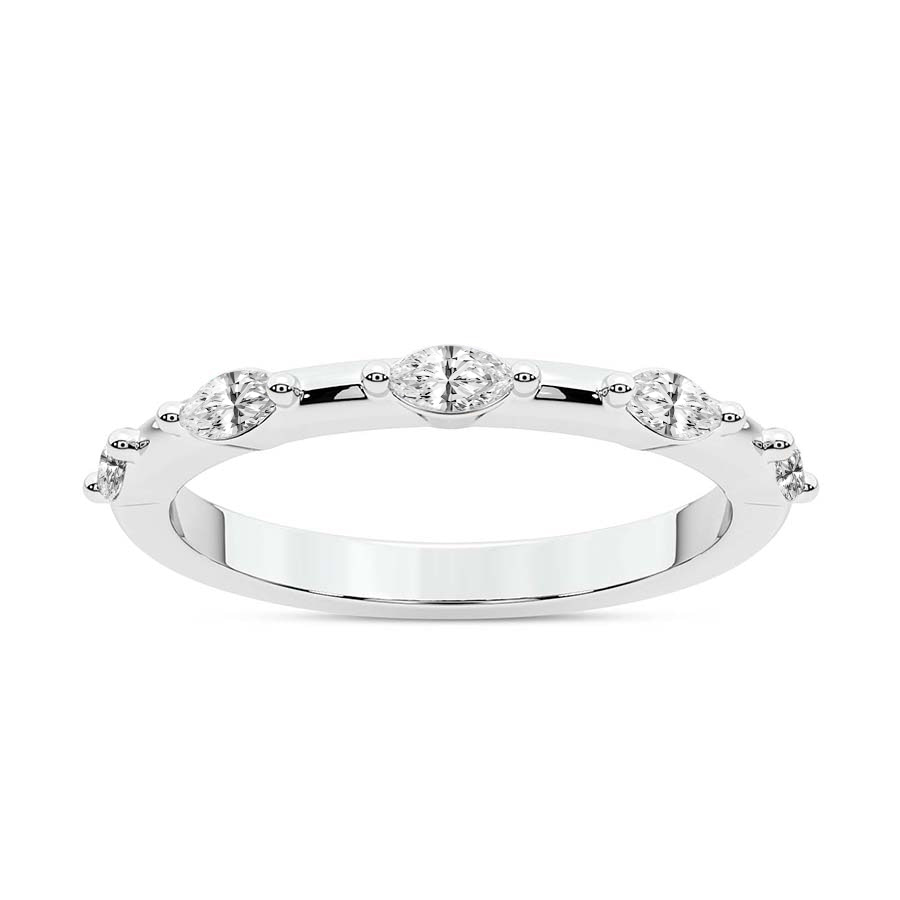 10kt White Gold Moana Wedding Band (3/4 Ct. Tw.) front image