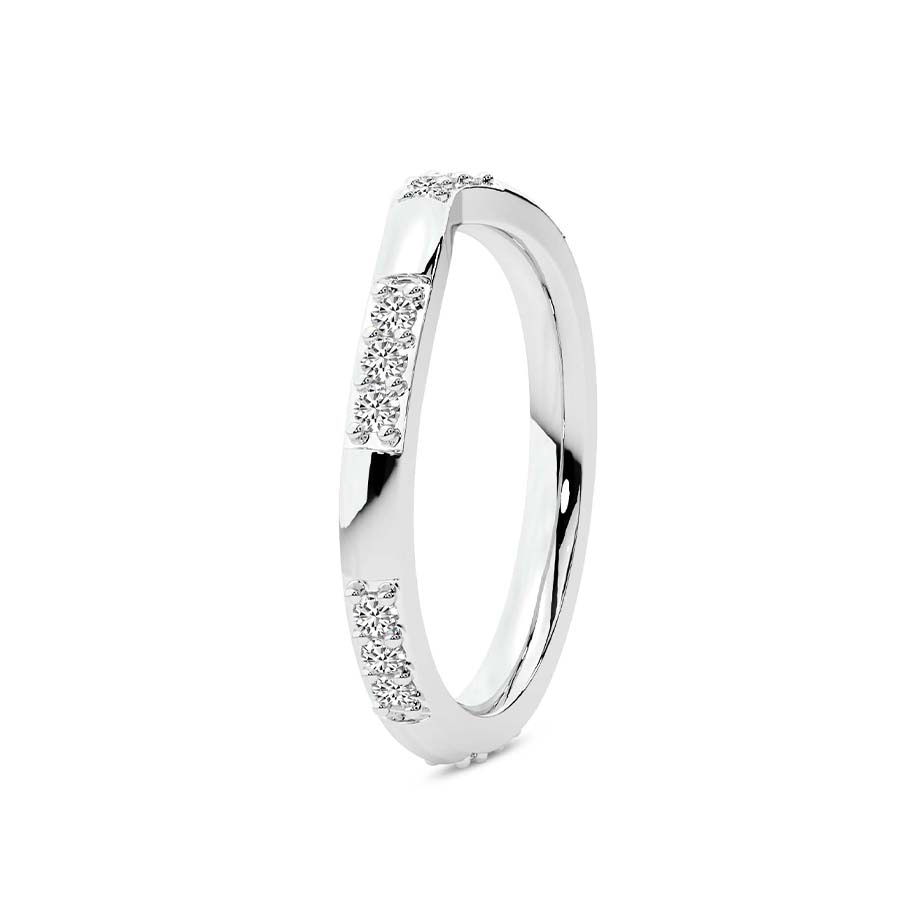 9ct White Gold Scarlett Wedding Band (1/3 Ct. Tw.) left