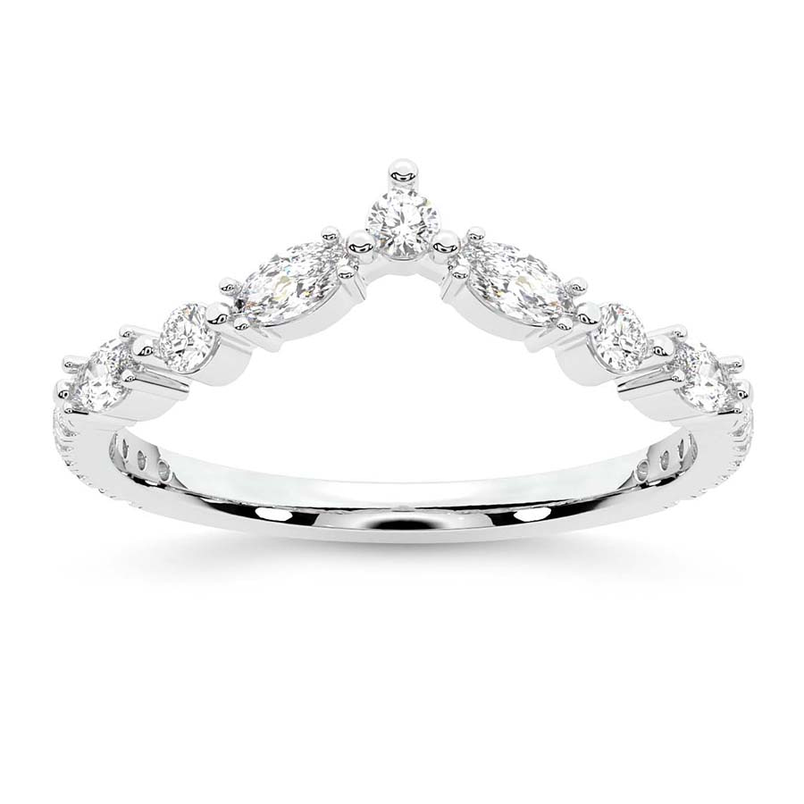 10kt White Gold Juno Wedding Band (1/2 Ct. Tw.) front image