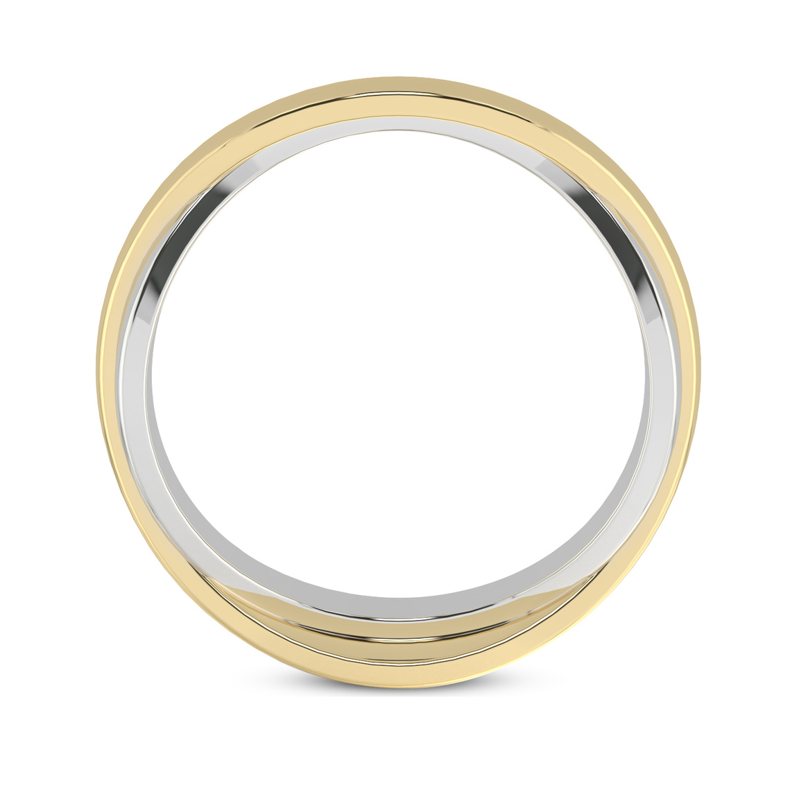 18ct Yellow Gold Immortal Cross Men's Band right